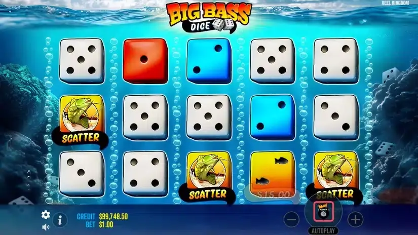 Big Bass Dice slot screenshot 2
