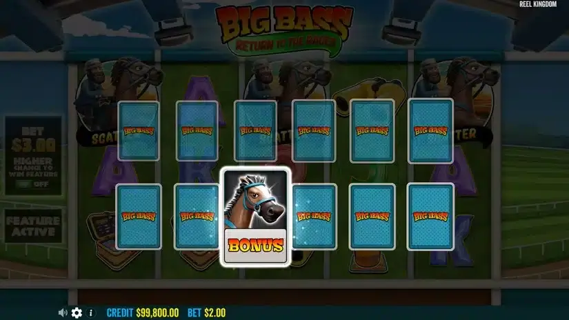 Big Bass Return to the Races slot screenshot 3
