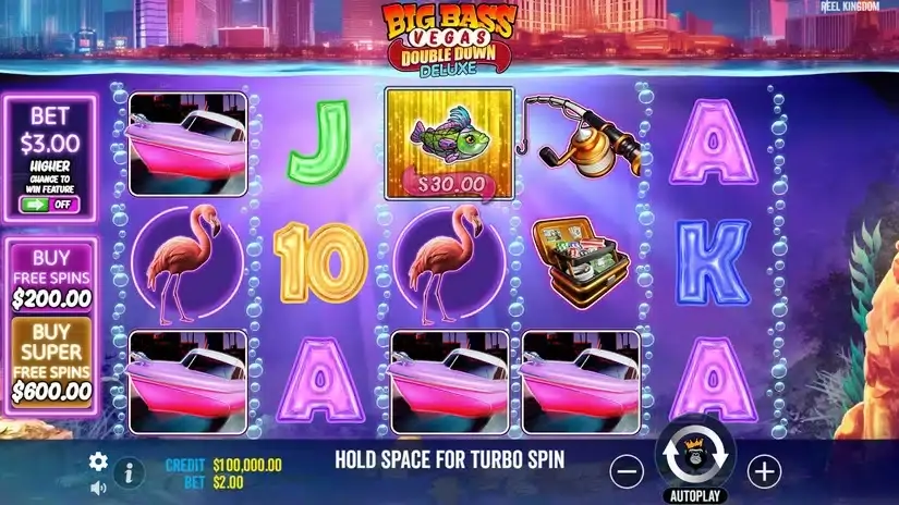 Big Bass Vegas Double Down Deluxe slot screenshot 1