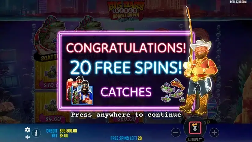Big Bass Vegas Double Down Deluxe slot screenshot 3