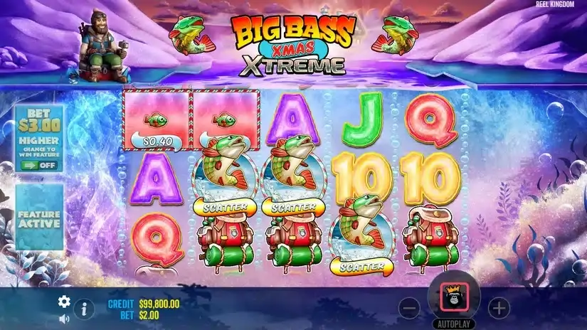 Big Bass Xmas Extreme slot screenshot 2