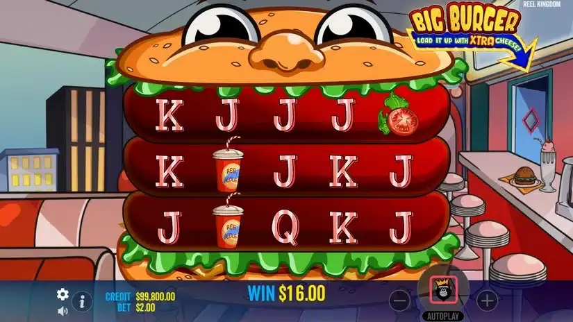 Big Burger Load it up with Extra Cheese slot screenshot 4