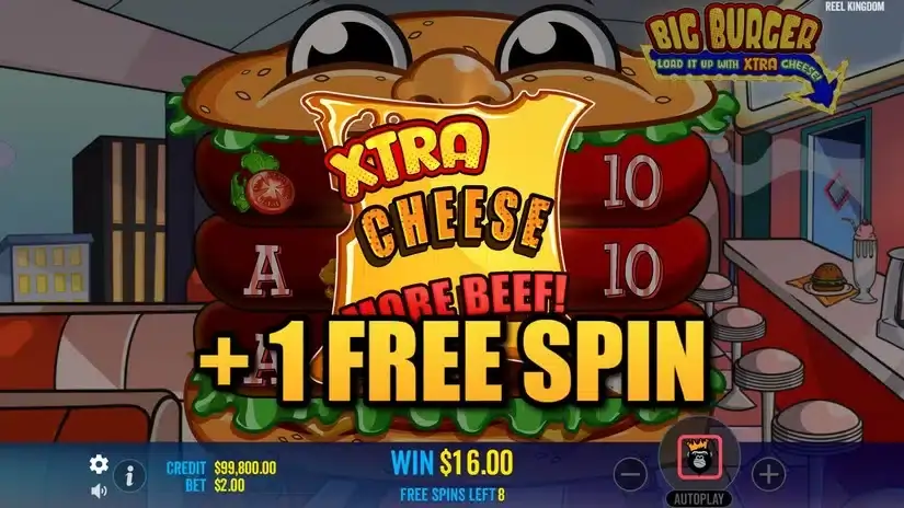 Big Burger Load it up with Extra Cheese slot screenshot 5