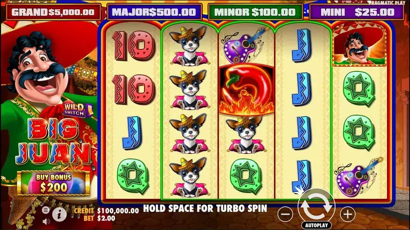 Big Juan slot screenshot 1