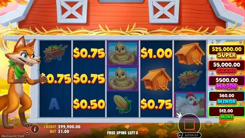 Bigger Barn House Bonanza slot screenshot 4