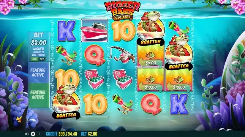 Bigger Bass Splash slot screenshot 2