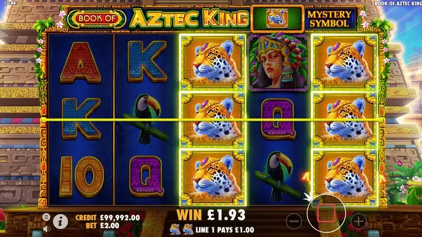 Book of Aztec King slot screenshot 