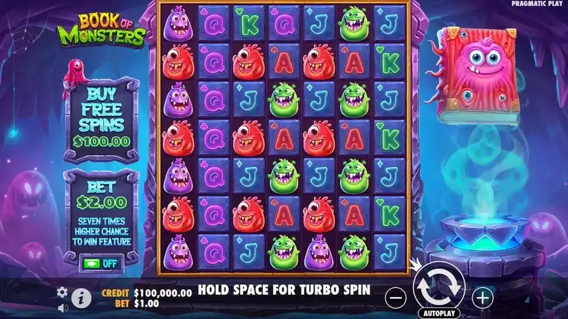 Book of Monsters slot screenshot 