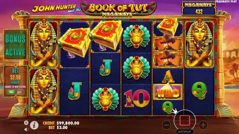 Book of Tut Megaways slot screenshot 2