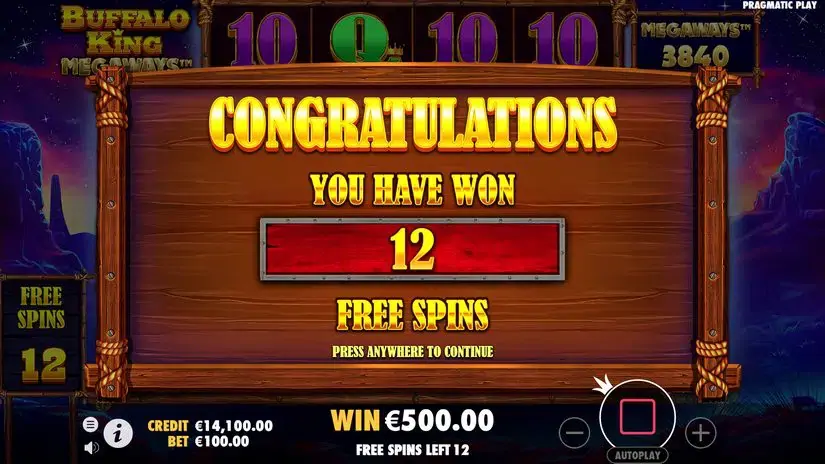 Buffalo King Megaways slot screenshot 5