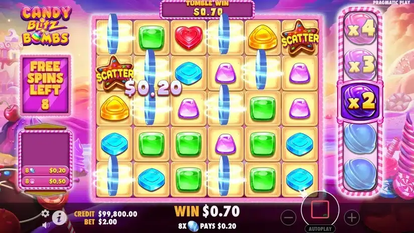 Candy Blitz Bombs slot screenshot 3