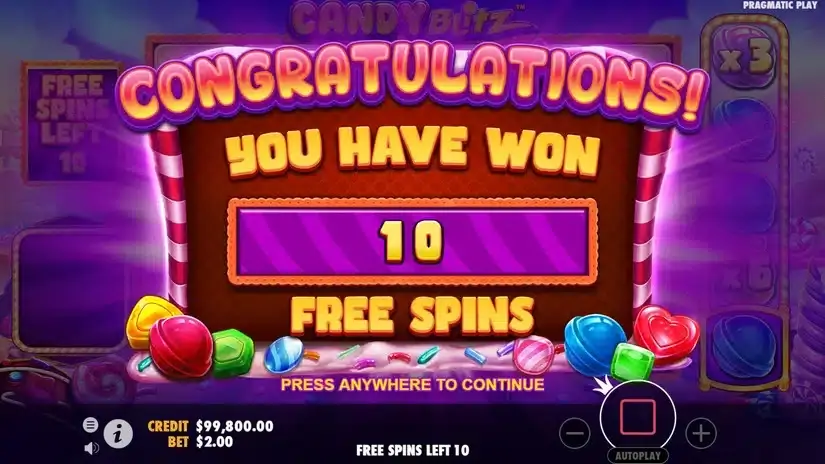 Candy Blitz slot screenshot 3