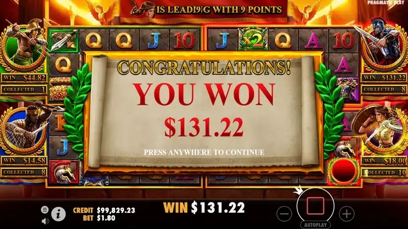 Chase for Glory slot screenshot