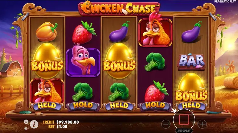 Chicken Chase slot screenshot 4