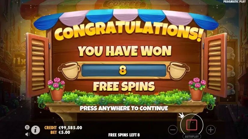 Coffee Wild slot screenshot 3