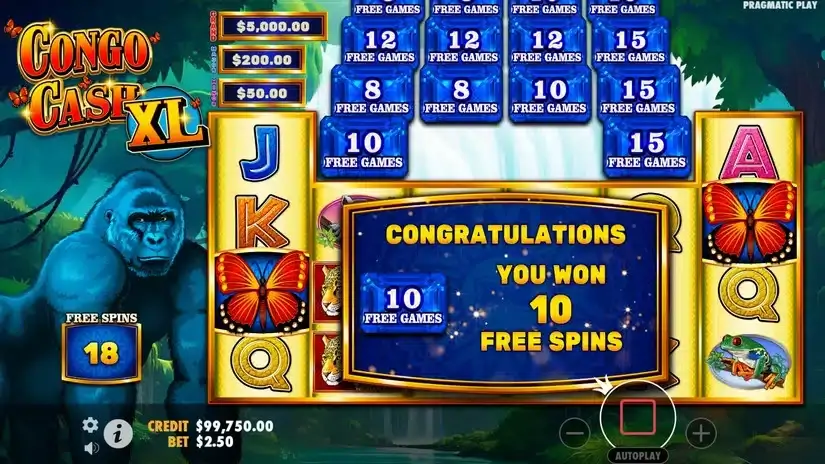 Congo Cash XL slot screenshot 2