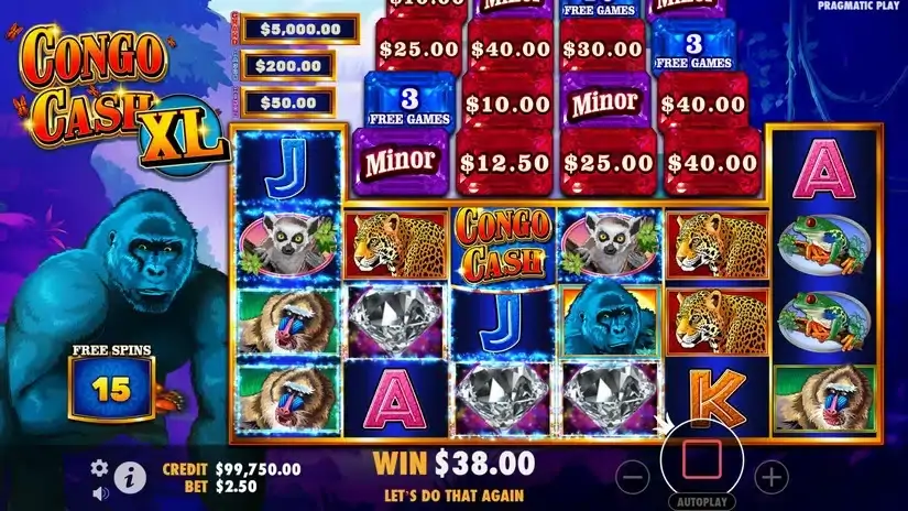 Congo Cash XL slot screenshot 5