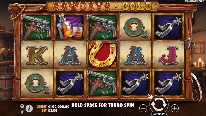 Cowboys Gold slot screenshot 1