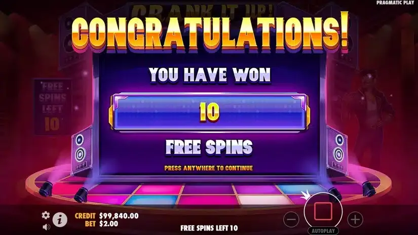 Crank It Up slot screenshot 3