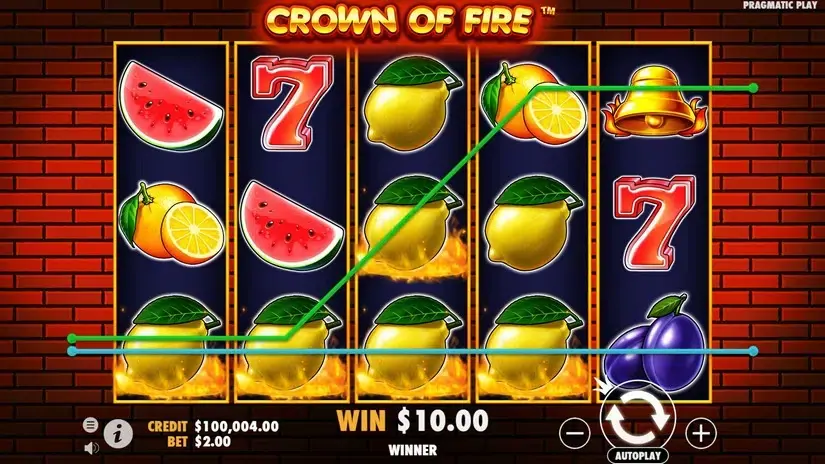 Crown of Fire slot screenshot 4