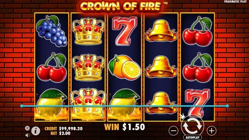 Crown of Fire slot screenshot 3