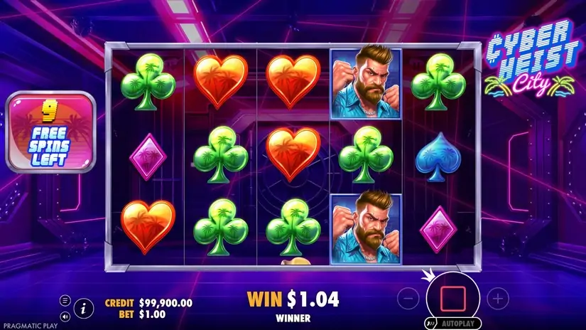 Cyberheist City slot screenshot 4