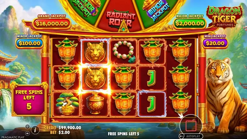 Dragon Tiger Fortunes slot screenshot 4