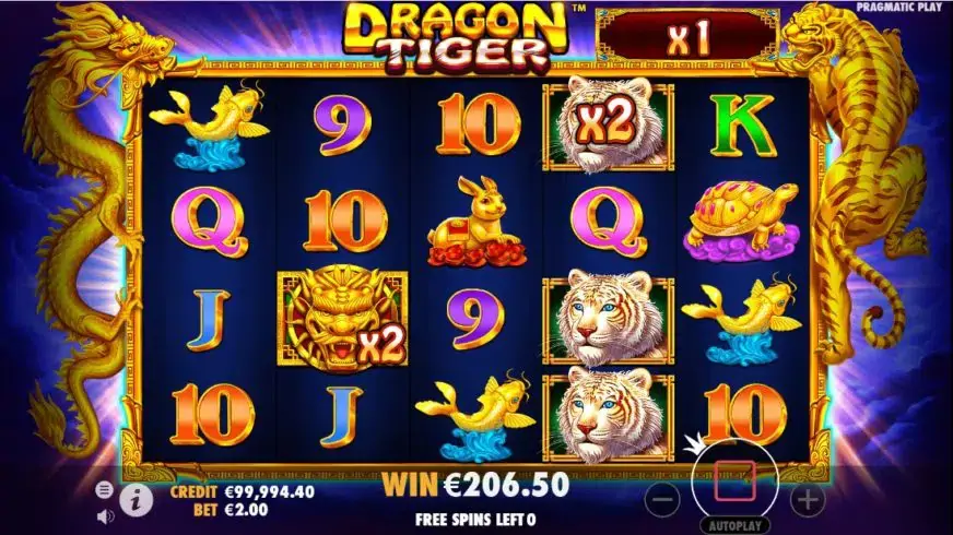 Dragon Tiger slot screenshot 6