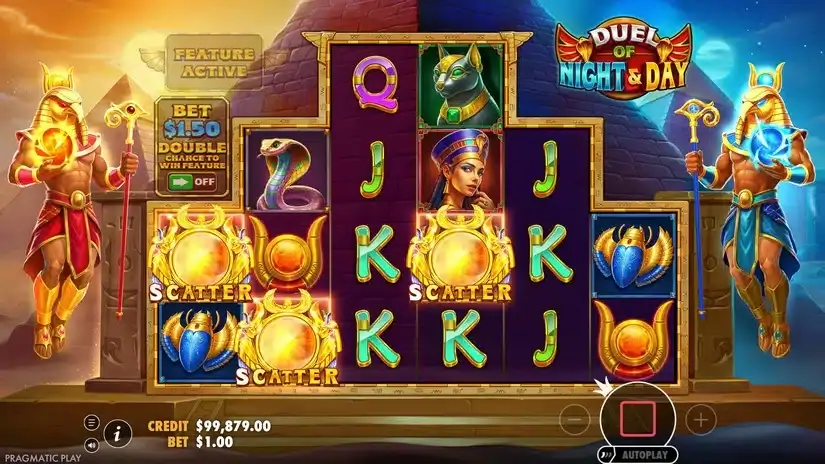 Duel of Night & Day slot screenshot 2