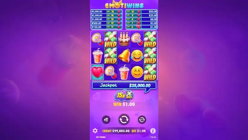 Emotiwins slot screenshot 4