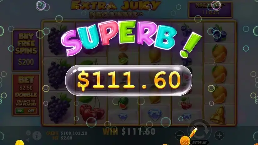 Extra Juicy Megaways slot screenshot 4