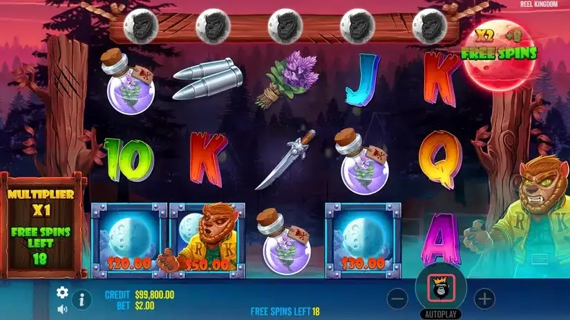 Fangtastic Freespins slot screenshot 4