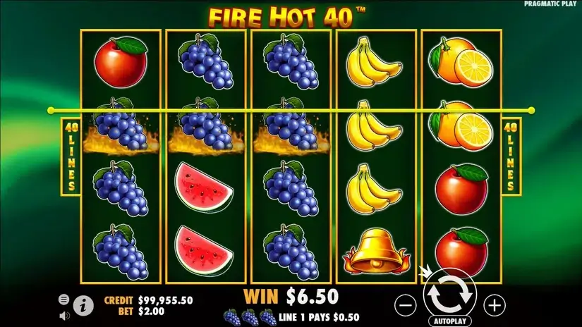 Fire Hot 40 slot screenshot 1