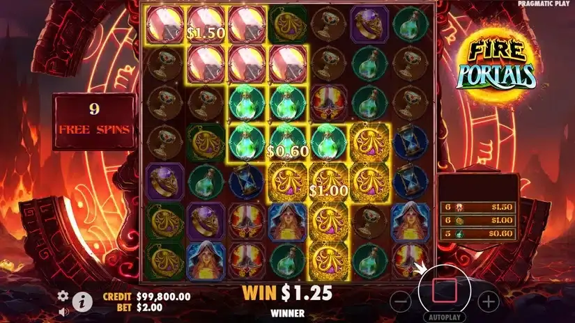 Fire Portals slot screenshot 4