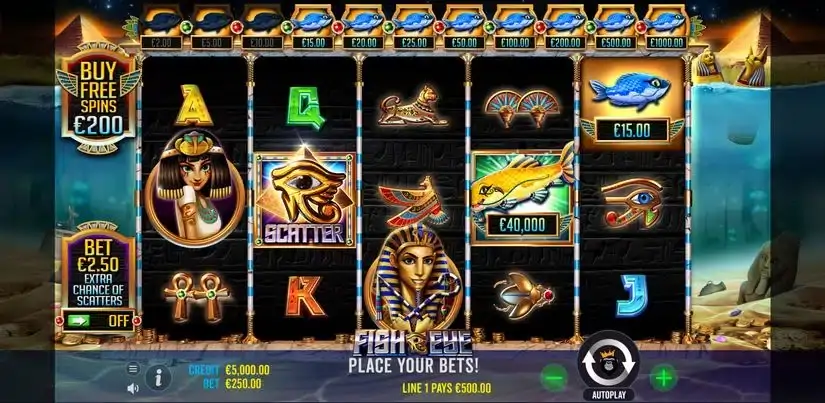 Fish Eye slot screenshot 