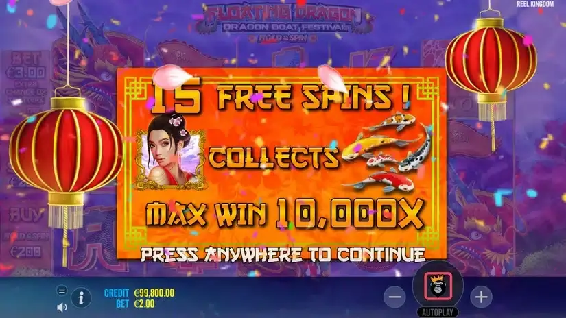 Floating Dragon – Dragon Boat Festival slot screenshot 2