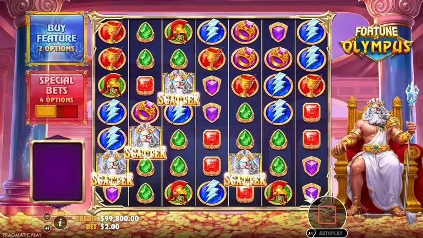 Fortune of Olympus slot screenshot 2