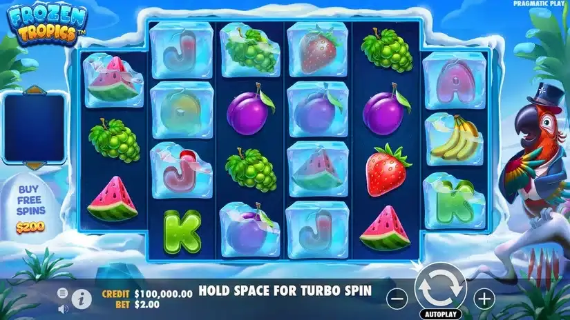Frozen Tropics slot screenshot 