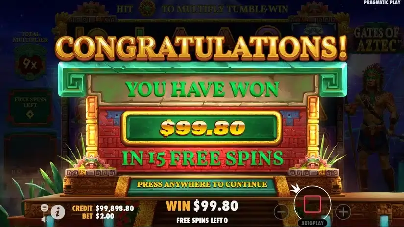 Gates of Aztec slot screenshot 6