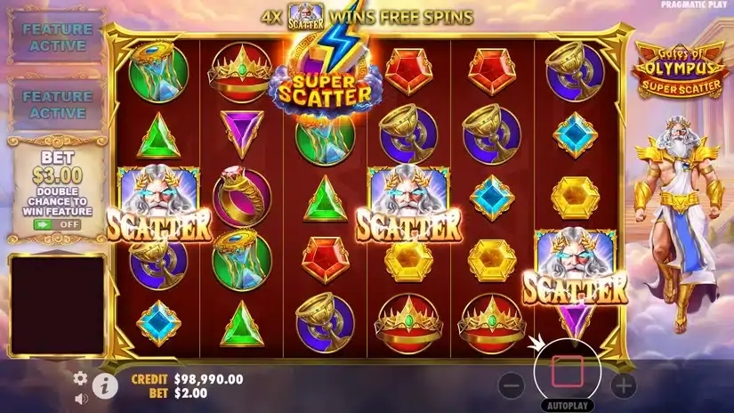 Gates of Olympus Super Scatter slot screenshot 2
