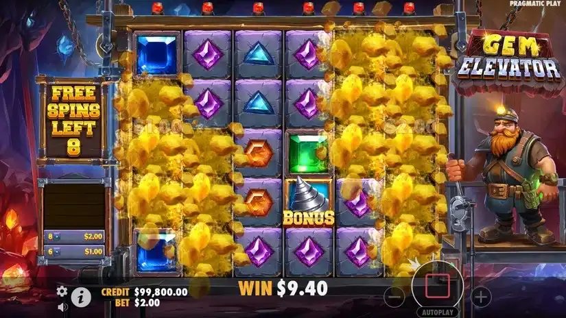 Gem Elevator slot screenshot 5