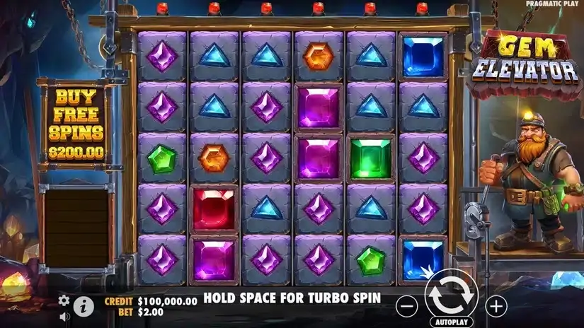 Gem Elevator slot screenshot 