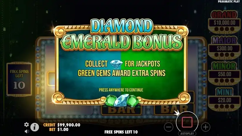 Gem Trio slot screenshot 3