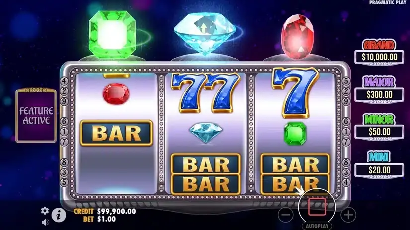 Gem Trio slot screenshot 2