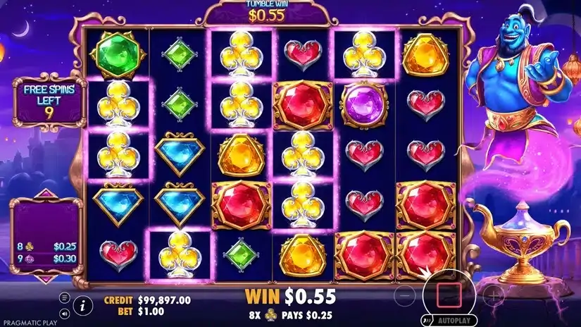 Genie’s Gem Bonanza slot screenshot 4