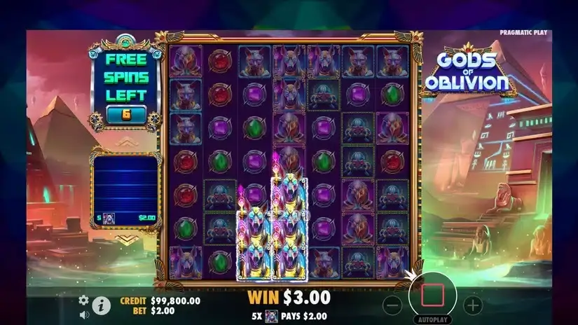 Gods of Oblivion slot screenshot 4