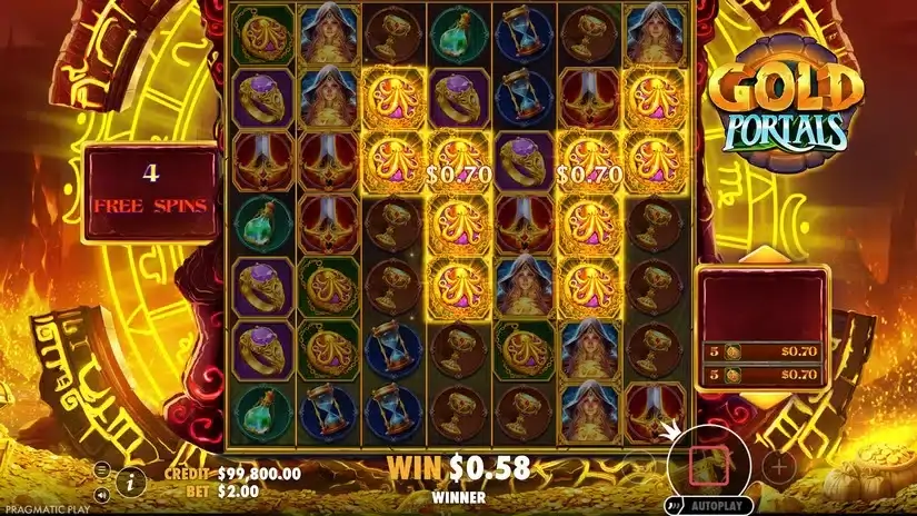 Gold Portals slot screenshot 4
