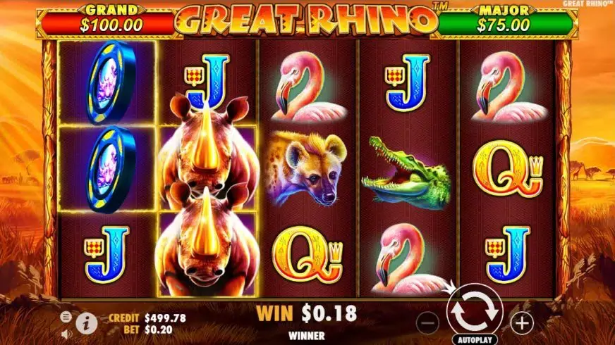 Great Rhino slot screenshot 3