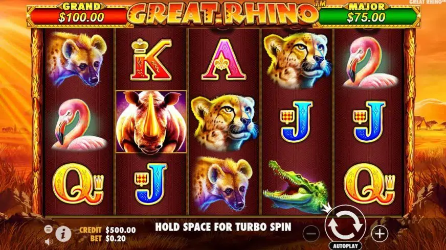 Great Rhino slot screenshot 1