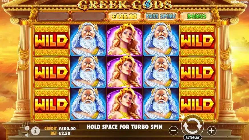 Greek Gods slot screenshot 1